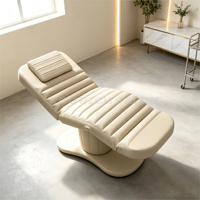 Table de massage électrique de luxe pour cils et visage, design moderne et minimaliste, pour salon de beauté