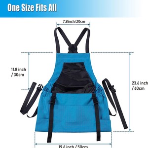 Garden Apron Waterproof Oxford Cloth Large Capacity Harvesting Bag For Gardening Storage Blue - Product Image 2