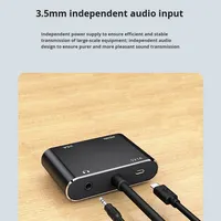 Convertidor VGA a HDTV 4 en 1, 1080P 60Hz, Divisor VGA Chapado en Oro con Audio, Carcasa de Aluminio para PC, Laptop, Monitor, TV, Proyector