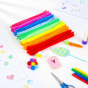 Nettoyeurs de tuyaux en fil coloré de 8 mm, tiges en chenille, jouet, paillettes, bâton torsadé tendance, 30 cm pour enfants, éducatif, bricolage, anniversaire, Noël - Product Image 2