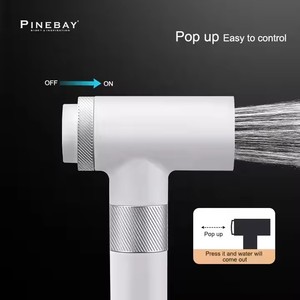 Профессиональный набор для ванной комнаты PINEBAY с магнитным пластиковым распылителем для биде с мусульманской держателем для унитаза и шлангом - Product Image 4