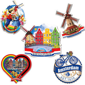 هدايا للسفر مزخرفة بالراتنج حسب الطلب هدايا هدايا هدايا هولندية ممغنطة - Product Image 1