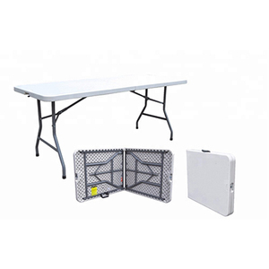 Hot Sales outdoor garden furniture party plastic chair and table set for sale plastic dining table 6ft plastic folding