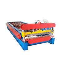 Machine de formage à froid de profilés de toiture CNC IBR pour tôles d'acier PPGI