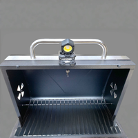 Lampe de barbecue LED USB en alliage d'aluminium, tête pivotante réglable et pliable, résistante à la chaleur, étanche, avec base à clip magnétique