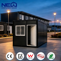 Casa Contenedor Prefabricada Modular Plegable de Alta Calidad y Bajo Costo, Diseño Moderno, Expandible, Espaciosa, Solución Completa para Proyectos