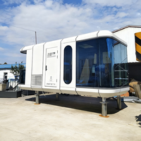 Maison conteneur capsule spatiale personnalisée, structure préfabriquée isolée pour villa, camping en plein air, hébergement de vacances, cabane Apple