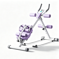 Appareil d'entraînement abdominal pliable pour la maison, machine de mise en forme de la taille, équipement de crunch à résistance réglable avec bandes de résistance