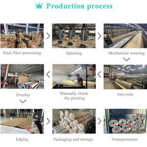 Tapis en <span class=keywords><strong>sisal</strong></span> naturel, tissage droit, texture dense, fibre naturelle pour <span class=keywords><strong>salon</strong></span> - Product Image 5