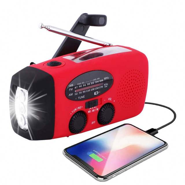 Wholesale Emergency Radio Hand Crank Solar Emergency Radio Solar and Wind-up Emergency Lamp Radio Solar