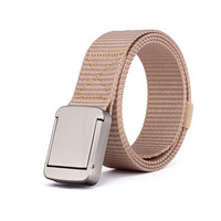 Vente chaude en plein air automatique boucle en métal tissé tissu ceintures tactiques hommes ceinture ceinture en nylon
