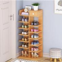 Étagère à chaussures, armoire à chaussures anti-poussière économique pour la maison, étagère à chaussures d'entrée multicouche peu encombrante, étagère de rangement de grande capacité