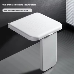 Hot-Selling Modern School <b>Bathroom</b> Wall-Mounted Folding Chair Shower Hidden <b>Stool</b> Elderly Entryway Shoe-Changing <b>Stool</b> - Product Image 6