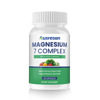 Cápsulas de Complejo de Magnesio VitaSpring 7 en 1: Glicinato, Taurato, Malato, Complejo de Vitamina B, Complejo de Magnesio