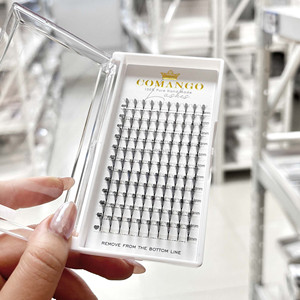 CoMango Comic Feathered Spire Eyelashes Extension Premade Volume Individual Pteris Elf False Lashes Fast Shipping - Product Image 1