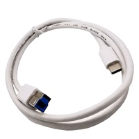 1m USB 3.0 USB C mâle vers USB 3.0 B mâle câble d'imprimante Compatible pour Canon HP