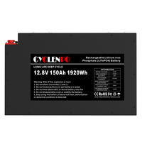 Batterie Lifepo4 ultra-fine 12V 50Ah 100Ah 150Ah 200Ah à décharge profonde, batterie au lithium mince pour camping-car, caravane, camping