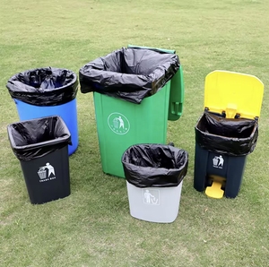 Heavy Duty Eco-Friendly Leakproof Bin Liners Roll Garbage Bags HDPE <b>Material</b> Customizable Wholesale - Product Image 5