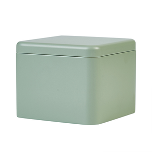 Boîte en métal carrée vide <span class=keywords><strong>de</strong></span> 9*9*7 cm pour le thé et les grains <span class=keywords><strong>de</strong></span> café, boîte d'emballage, commande OEM/ODM acceptée, ajout <span class=keywords><strong>de</strong></span> logo par sérigraphie - Product Image 5