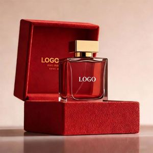 Customizable Logo Clear Glass Perfume <b>Bottle</b> 30ml 50ml 100ml <b>Empty</b> with Black Square Cap - Product Image 2