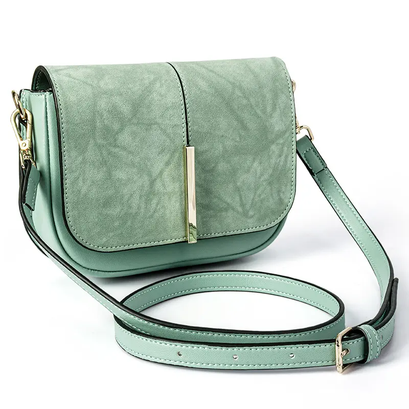 New Design trendy eco customized leather PU shoulder bag lady sling bag crossbody luxury leather purse women cross body bag