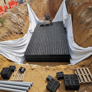 Module de stockage d'eau de pluie innovant et personnalisé 500*1000 en géotextile PP neuf, pour installation sous pavés, allées et passerelles - Product Image 6