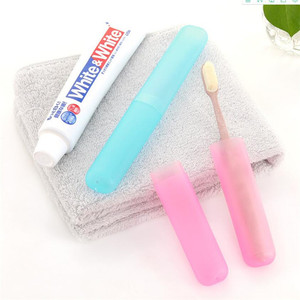 Estuche de Viaje para Cepillo de Dientes, Plegable y Portátil, Material PP, Cerdas Suaves, para Adultos, Colores Rosa, Verde, Azul y Blanco - Product Image 2
