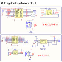 Puce vocale CH7003 de haute qualité, programmable, port série UART, montage personnalisé, sortie numérique, entrée CC pour composants acoustiques