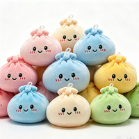 Peluche anti-stress Kawaii en forme de pain vapeur, super douce, jouet en peluche pour soulager l'anxiété, pour enfants et adultes, coussin de décompression mignon à presser