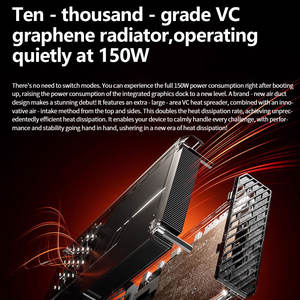 Station d'accueil pour GPU externe Aoostar XG76XT AMD Radeon RX 7600 XT 8 Go GDDR6 eGPU avec prise en charge OCuLink et USB4, charge PD pour ordinateur portable et mini PC - Product Image 4