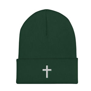 Bonnets tricotés personnalisés <span class=keywords><strong>de</strong></span> haute qualité Y2K croix en métal argenté insigne <span class=keywords><strong>de</strong></span> logo couleur blanche beani à rabat fabricant direct <span class=keywords><strong>pour</strong></span> les femmes - Product Image 3