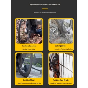New 24V Engine Wall Cutting Machine <strong>Concrete</strong> <strong>Cutter</strong> High-power High-frequency Brushless Ring Saw <strong>Portable</strong> Dust-free Short Short - Product Image 2
