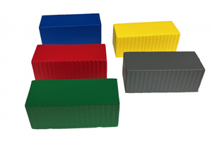 Pelota Antiestrés de Espuma de PU con Forma de Contenedor de Envío, Juguetes Antiestrés Promocionales con Marca - Product Image 6