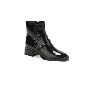 <span class=keywords><strong>Bottines</strong></span> à talon épais et bout carré pour femmes, <span class=keywords><strong>chaussures</strong></span> à double boucle pour les fêtes et le quotidien - Product Image 1