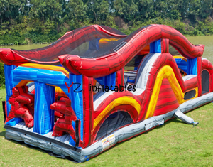 Obstáculo Inflable Comercial con Forma de Sombra, Incluye 7 Piezas para Niños, Castillo Inflable con Tobogán - Product Image 6
