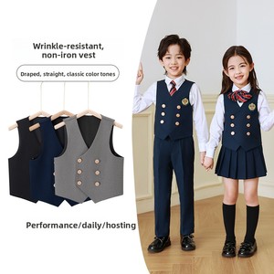 Uniforme Escolar Estilo Británico para Niños <span class=keywords><strong>de</strong></span> Primaria, Unisex, Poliéster, Personalizado para Primavera/Otoño/Verano, <span class=keywords><strong>Coro</strong></span> - Product Image 2