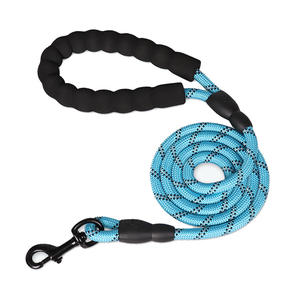 Stok Tersedia Tali Anjing Mewah Bahan Nylon Reflektif Custom untuk Anjing Sedang dan Besar Daya Tarik Kuat Model Fashion Dapat Disesuaikan Solid Gratis - Product Image 5