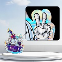 Sacs Mylar anti-odeur 3,5g, pochettes verticales refermables pour aliments, emballage alimentaire personnalisé imprimé, sacs recyclables BOPP/VMPET/PE pour bonbons gélifiés