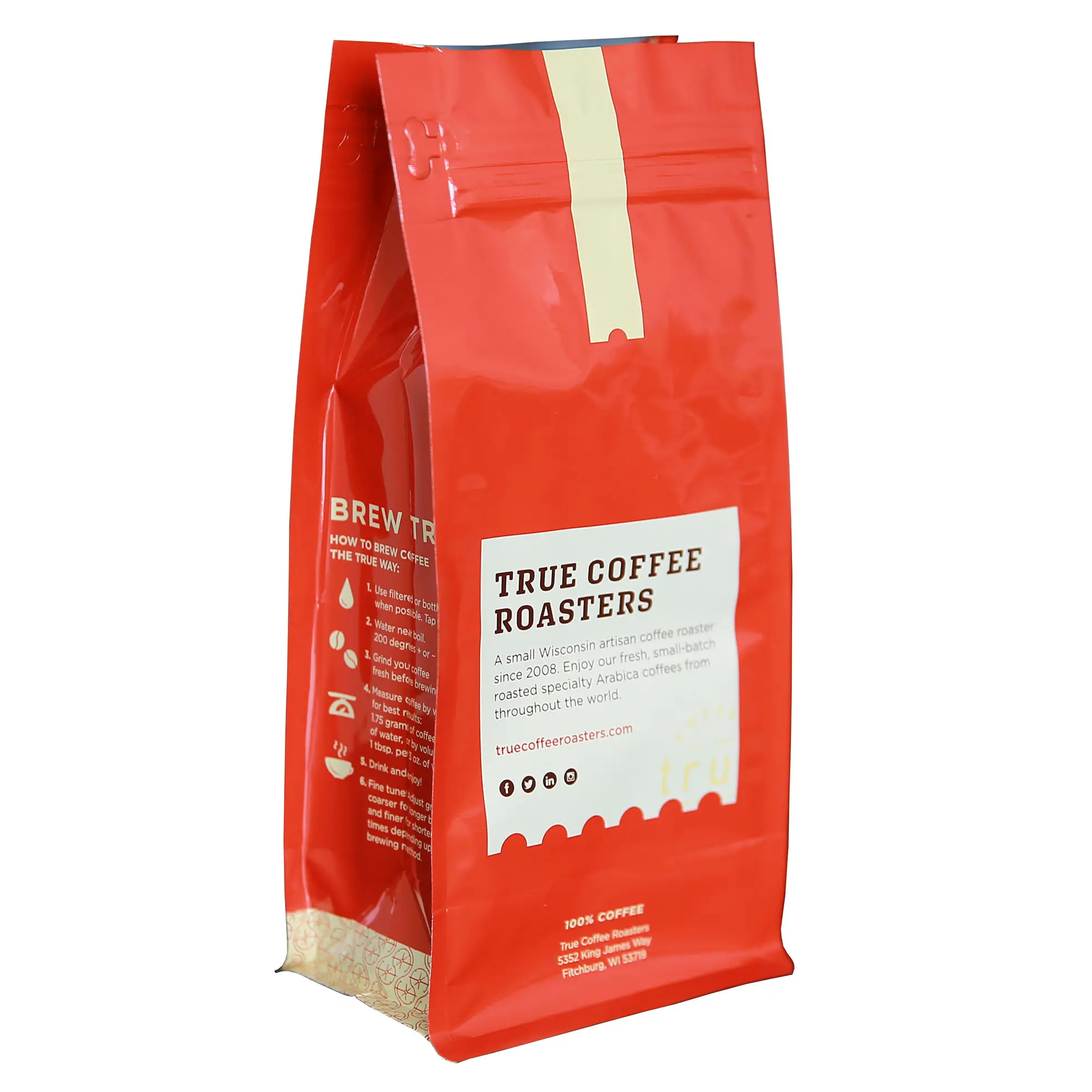 Gravura impressão digital personalizado resealable sacos fundo plano zipper saco bolso comida lado reforço café malotes válvula folha de Alu dentro