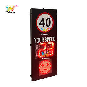 Năng lượng mặt trời LED giao thông Xe kích hoạt điều khiển thông tin phản hồi Radar Tốc độ giới hạn Đăng với số lượng và mặt cười - Product Image 3