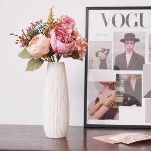 زهرة اصطناعية محمصة مع الفاوانيا الأساسية باقة حمراء مكتوبة باليد ديكور حفلات زهرة الحرير مصنع بالجملة - Product Image 5