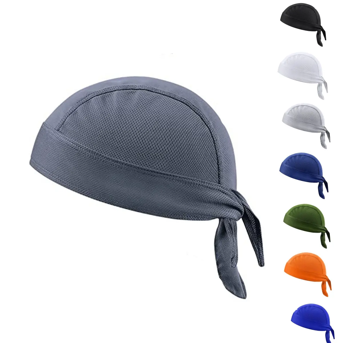 Topi Pullover bernapas olahraga luar ruangan Bandana topi lari bersepeda luar ruangan berjajar