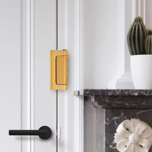 Strong Anti-Theft Door Latch <b>Hook</b> Reverse Lock <b>Snap</b> Fastening for Bathroom Bedroom Kitchen Living Room Doors Alloy Material - Product Image 1