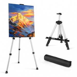 Art sketching <b>easel</b> student folding metal triangle display <b>stand</b> portable art student studio painting supplies - Product Image 3