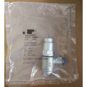 1ชิ้น HGL-<span class=keywords><strong>3</strong></span>/8-QS-8 530043เช็ควาล์วควบคุมการเขียนโปรแกรมระบบอัตโนมัติอุตสาหกรรม - Product Image 1