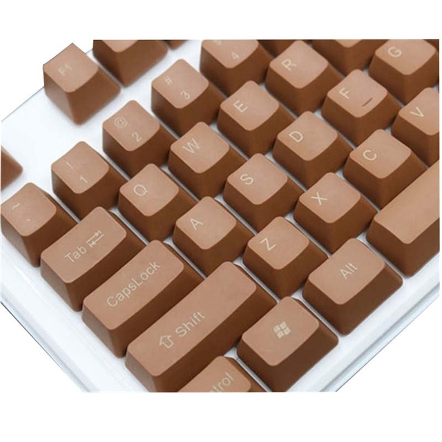 Best Selling Laser Engraving PBT Light Brown Keycaps for Mechanical Keyboard Gaming keyboard