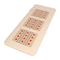 Couverture de massage électrique en tourmaline à photons FIR Decavem antidérapante, améliorant l'immunité, 60x150cm, soulagement des douleurs corporelles