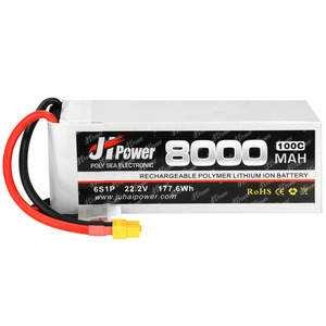 JHLIPO 8000mAh 14.8V 4S 25C RC Lipo Battery Pack Wholesales for RC Drone <b>Airplane</b> Car Boat Model Lithium Ion Pack - Product Image 2