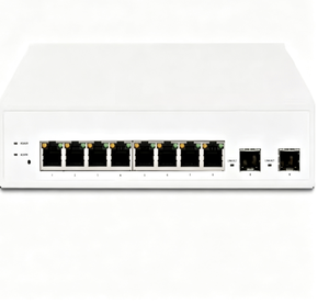Commutateur réseau géré Gigabit PoE Plus 8 ports <span class=keywords><strong>FS</strong></span>-<span class=keywords><strong>108E</strong></span>-FPOE avec 2 ports SFP Uplink pour les petites entreprises et les bureaux - Product Image 1