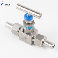6000 psi Vanne à pointeau réglable haute pression forgée Vanne à pointeau en acier inoxydable avec filetage mâle NPT